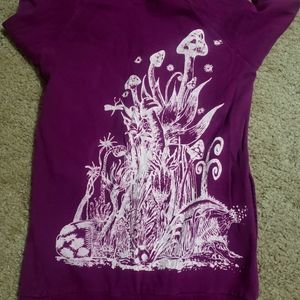 Zip up mushroom hoodie